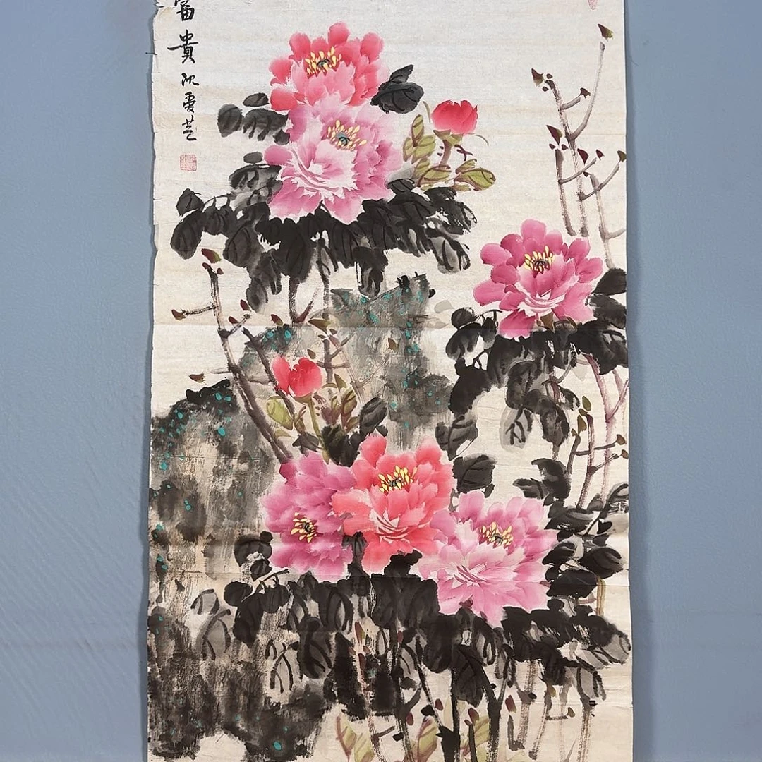 国画398 牡丹一如你们初见