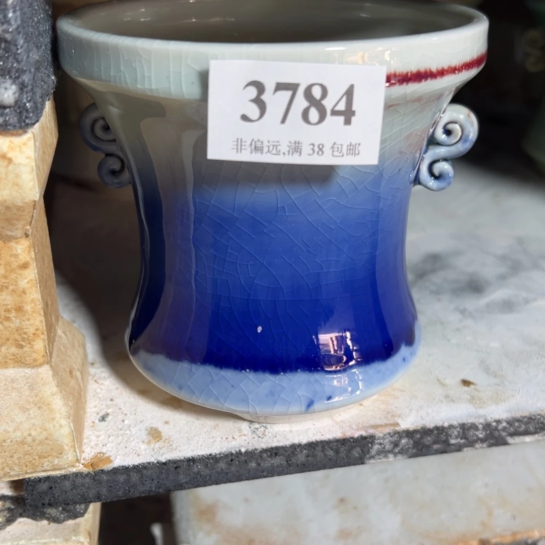 红陶口10高10 景德镇手工花盆