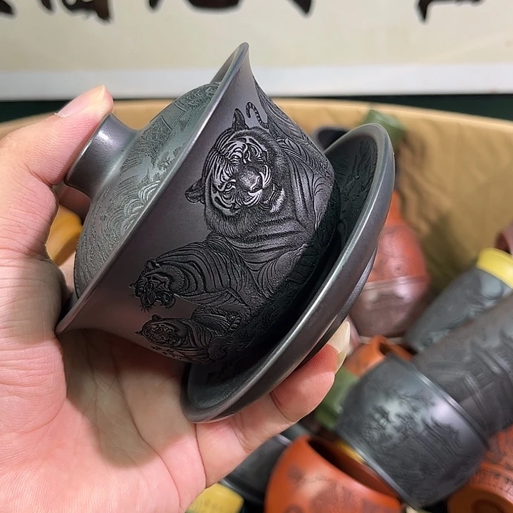 茶杯紫砂全手工紫砂主人杯