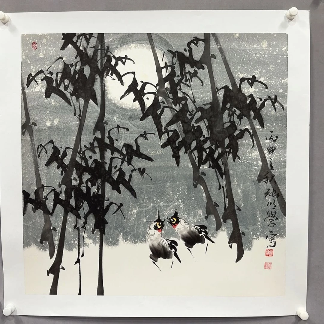 国画亲笔手绘放心去藏