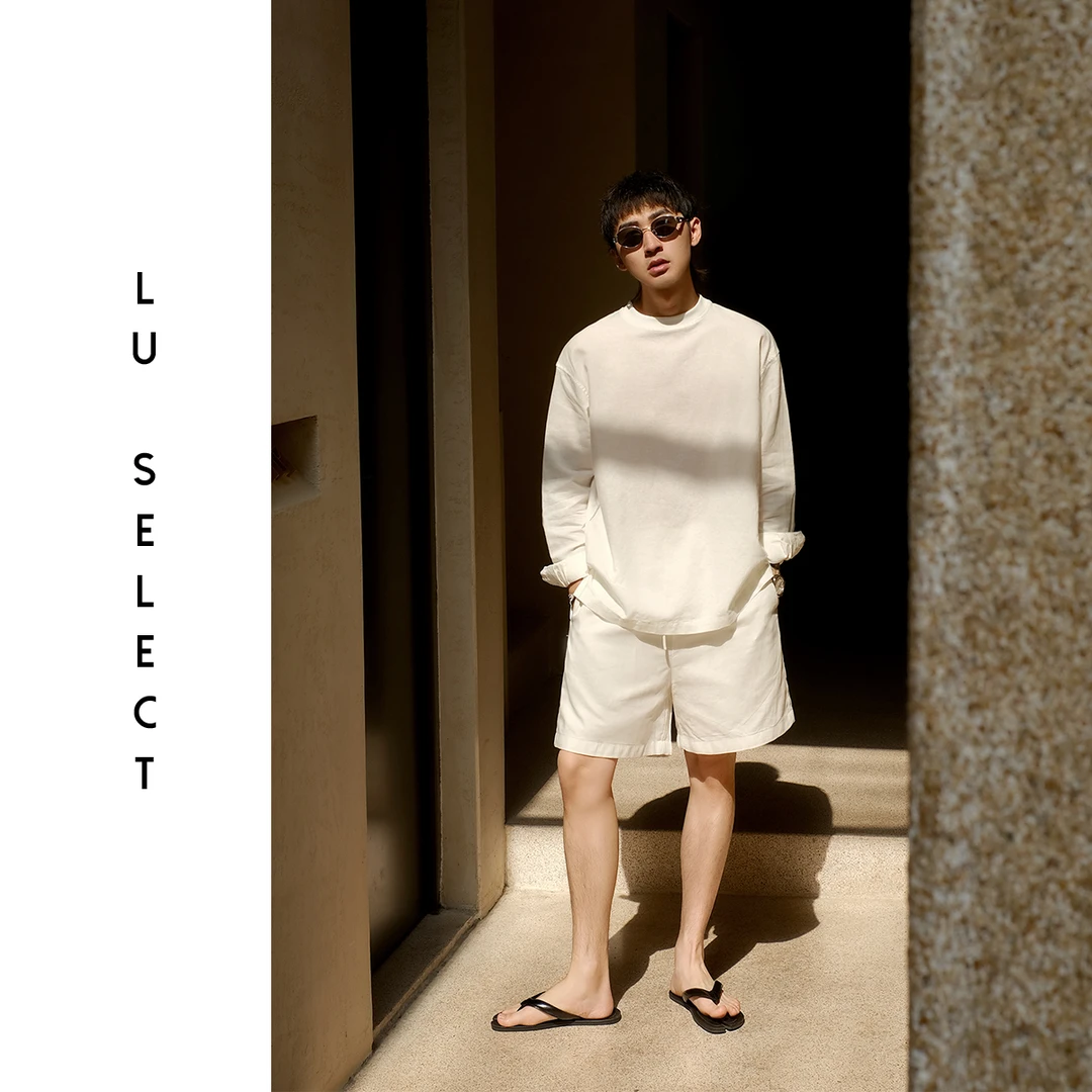 Lion专属【亚麻套装】进口棉麻松弛度假风宽松廓形休闲套装2