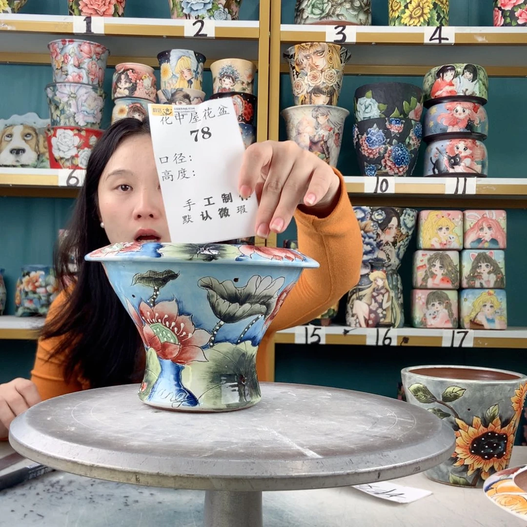 景德镇手工花盆78