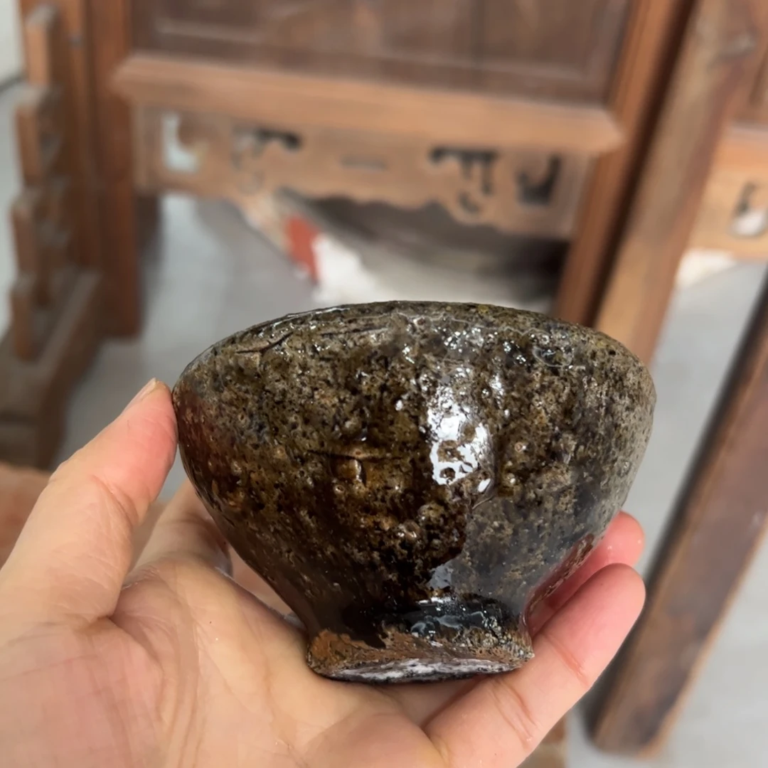 贵台龙窑柴烧茶杯A32