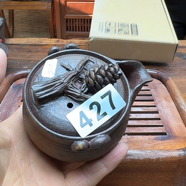 纯手工制作粗陶茶具