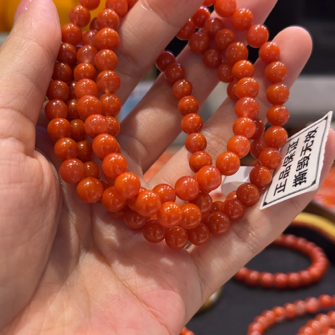 南红玛瑙未镶嵌手串