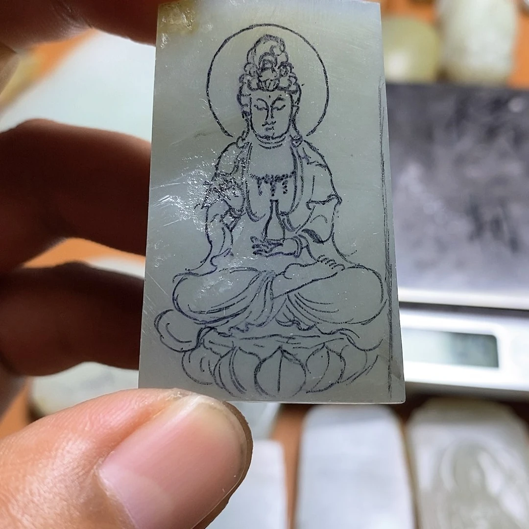 挂件未镶嵌定制和田玉E****7