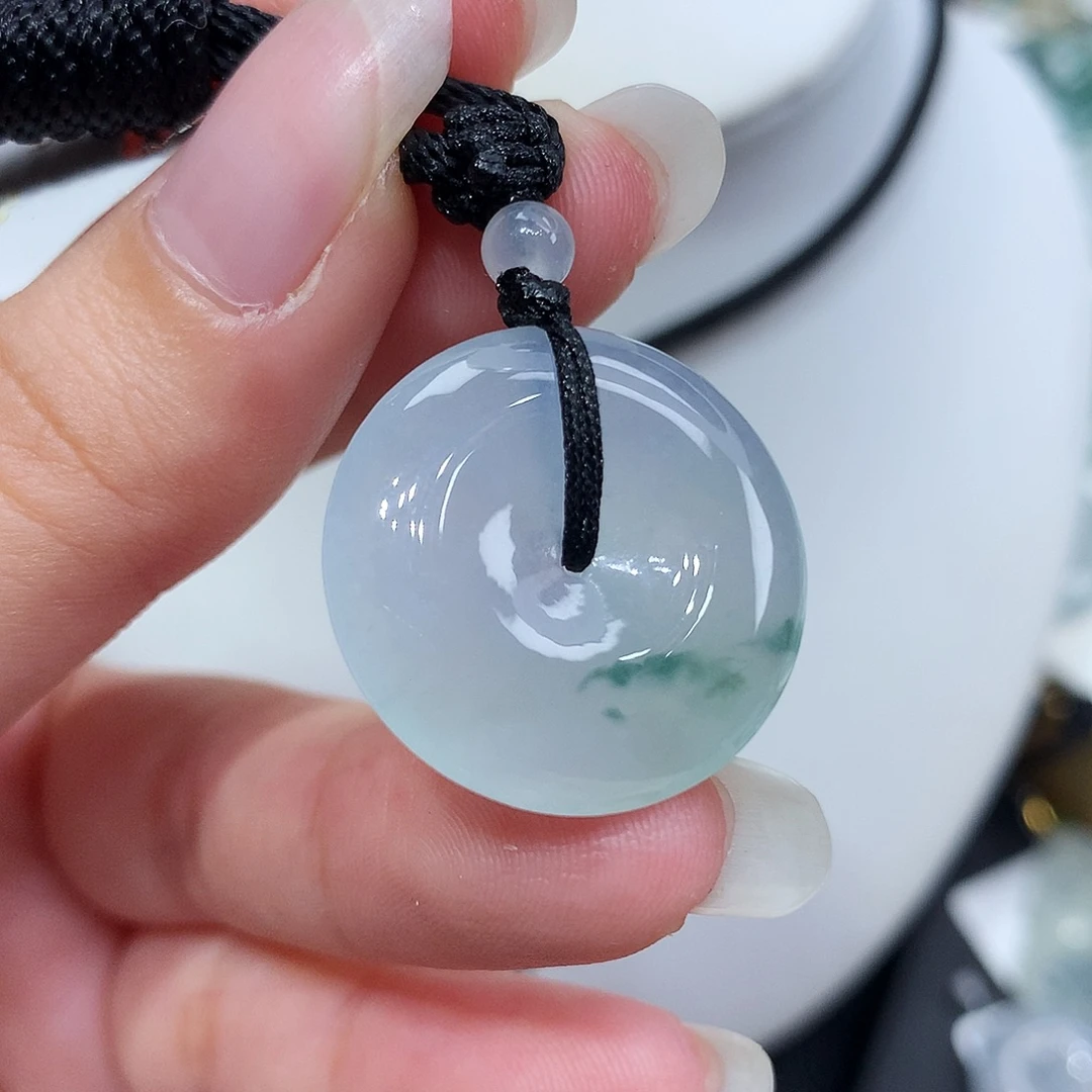 翡翠未镶嵌胸饰翡翠19，23/4.8