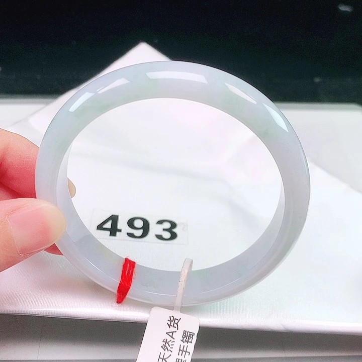 翡翠未镶嵌手镯61圈口493