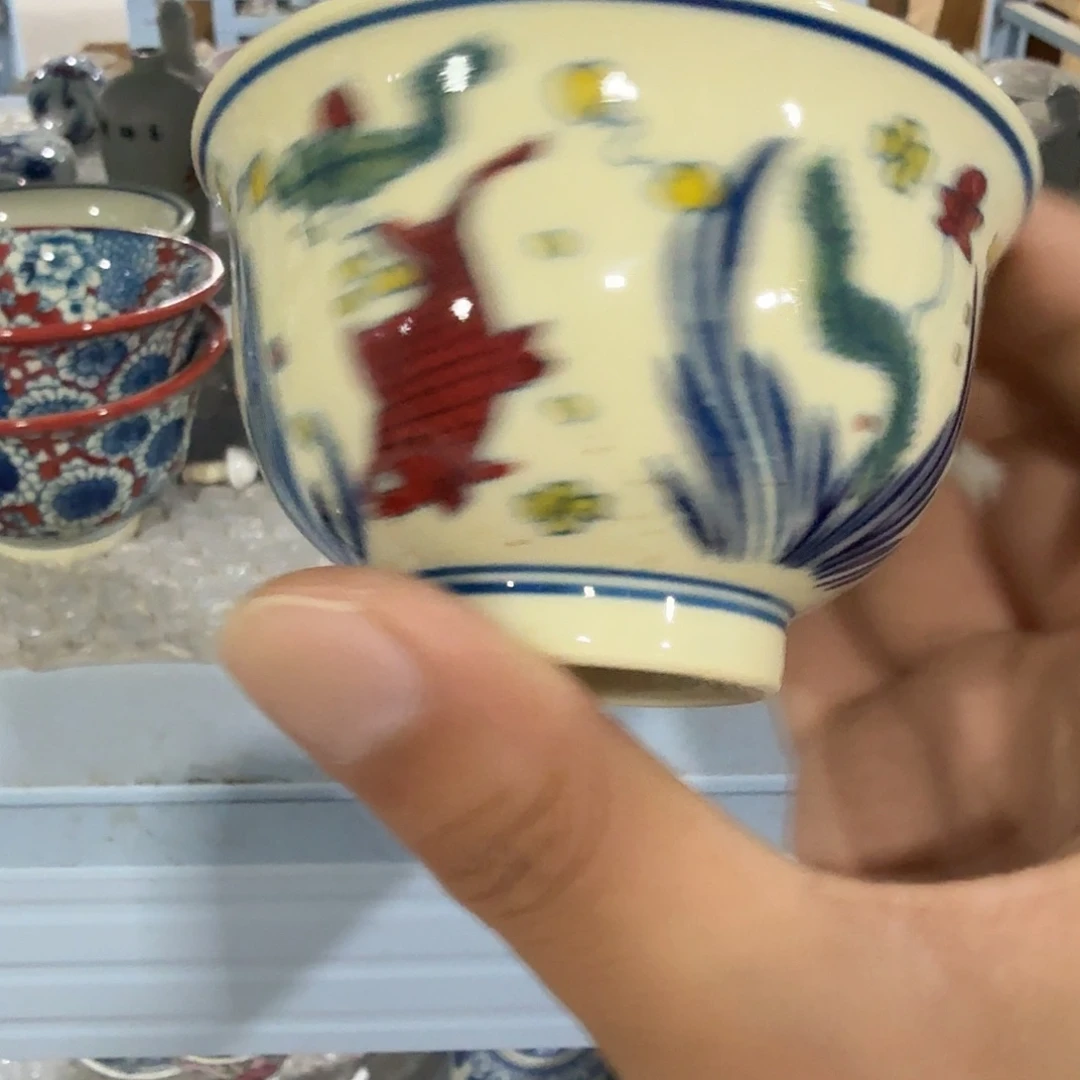 瓷片摆件手绘瓷器全部处理