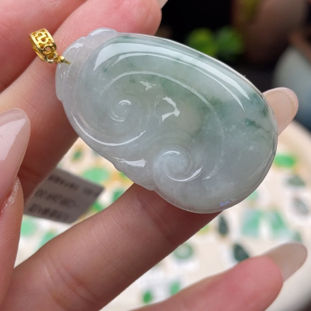 翡翠银S925镶嵌颈饰