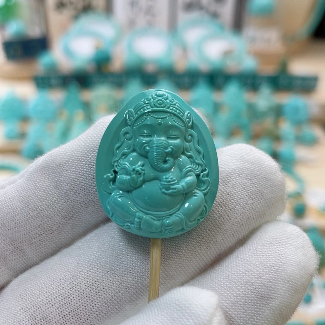 绿松石珠宝奇石未镶嵌