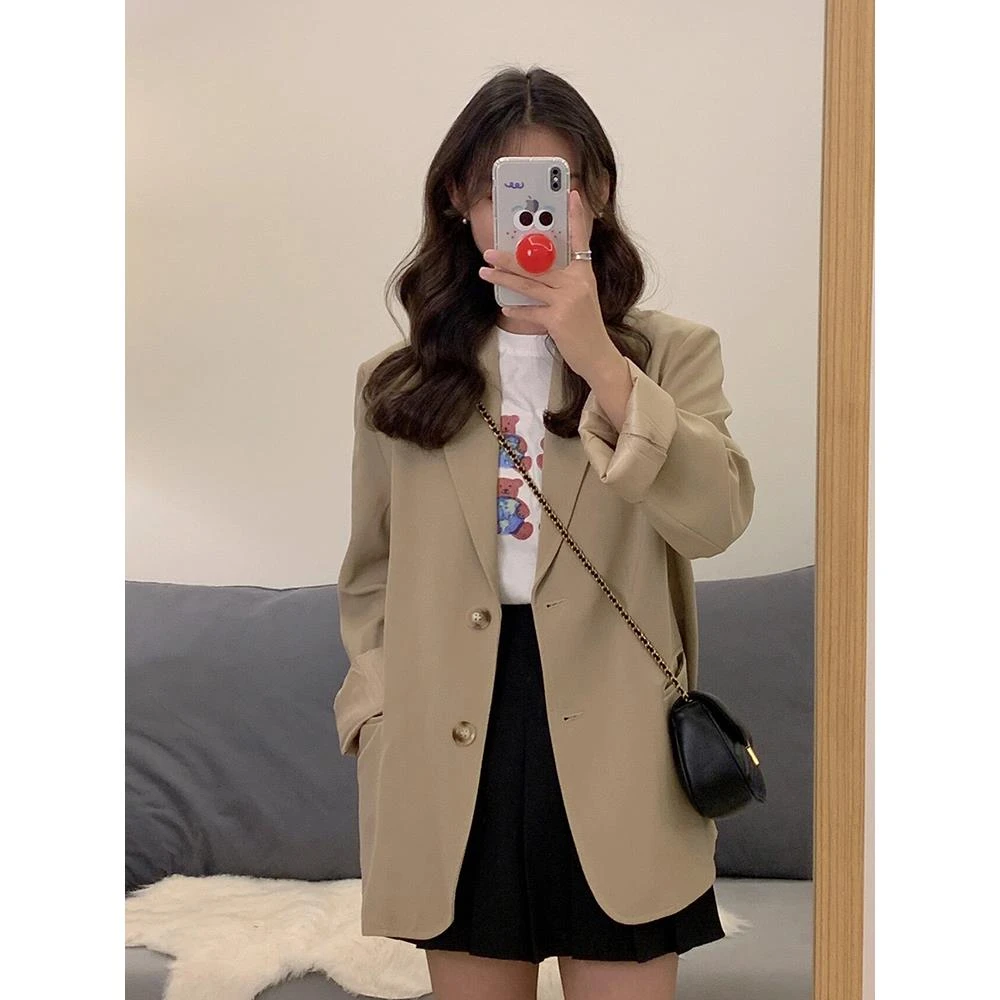 西装外套女2025新款春秋今年流行气质休闲小个子高级感炸街小西服