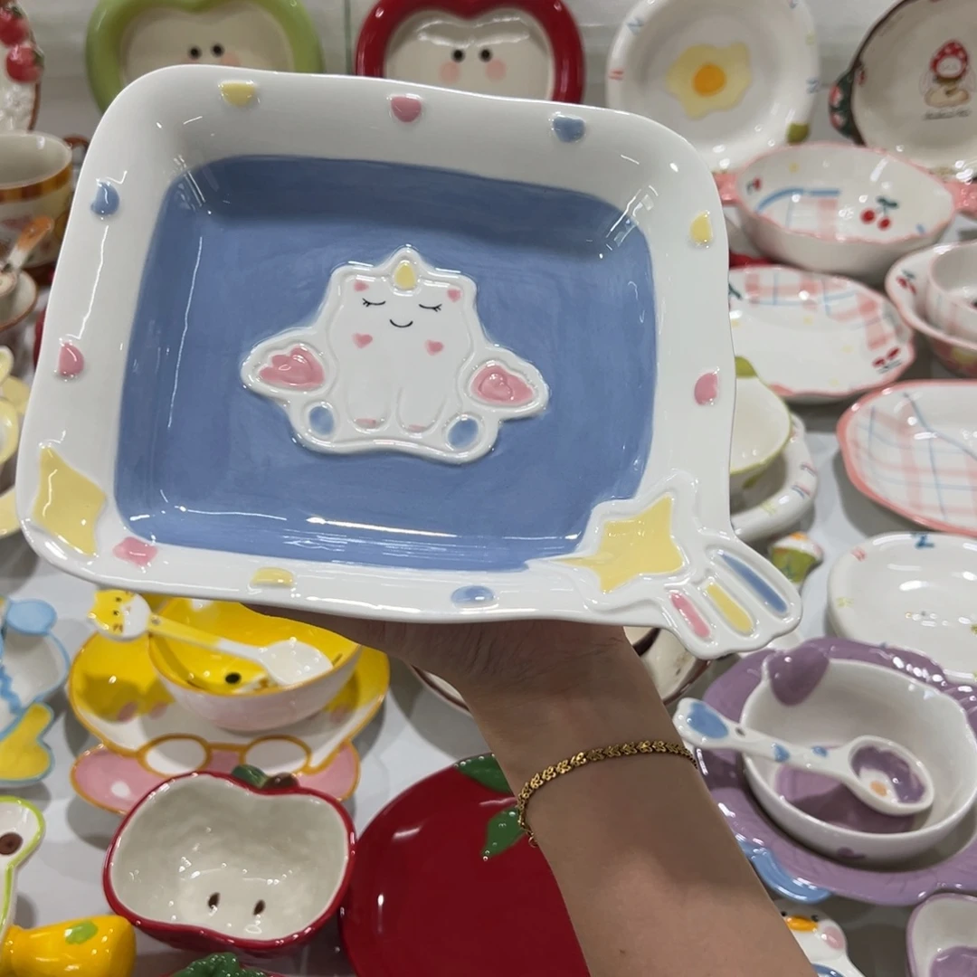 摆件高温陶瓷釉下彩正品