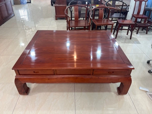 红木刺猬紫檀沙发大茶几客厅家用素面