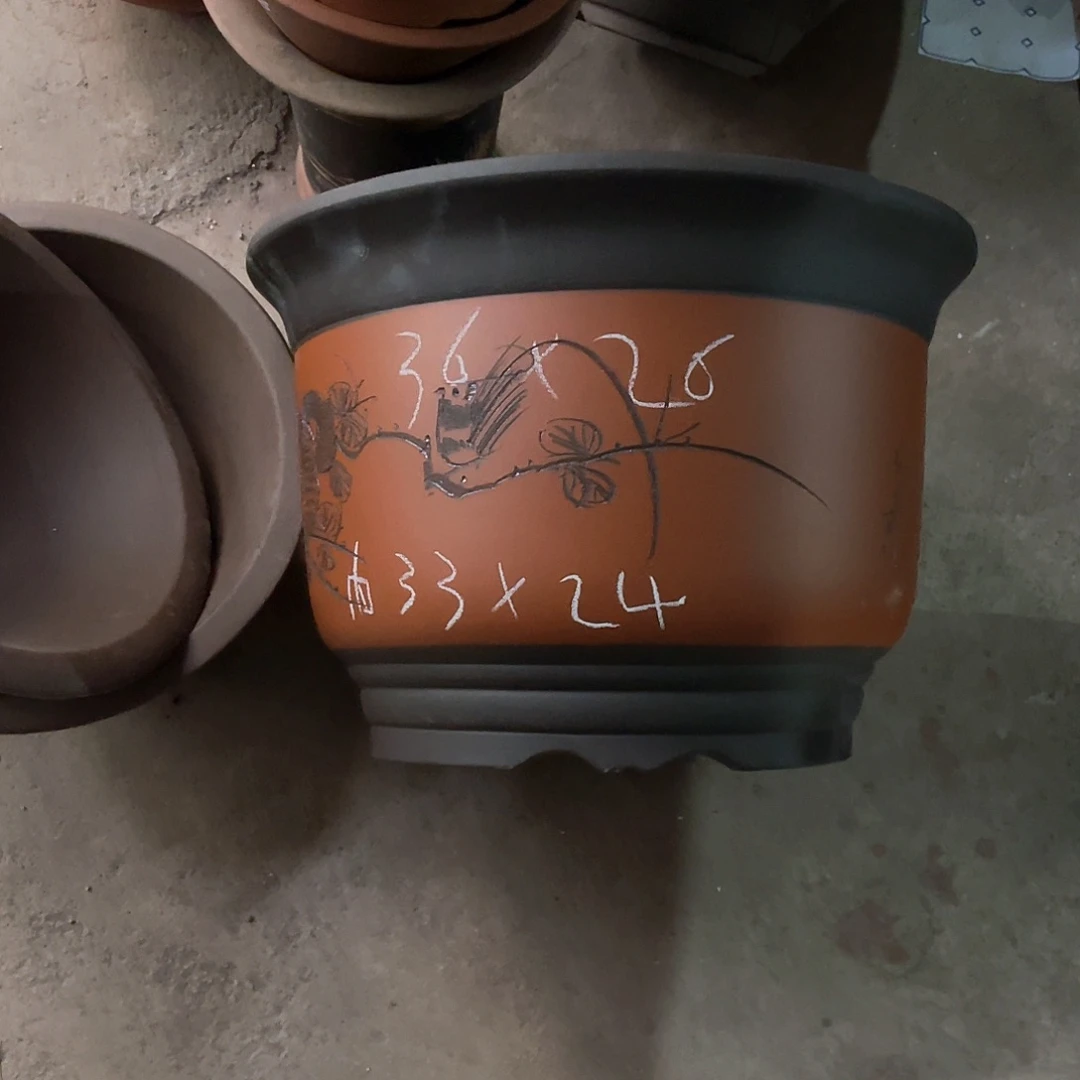 紫砂花盆大金钟盆一个