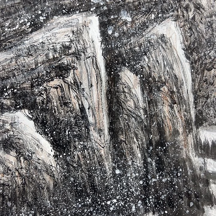 托***基崔如琢山水8平尺竖幅