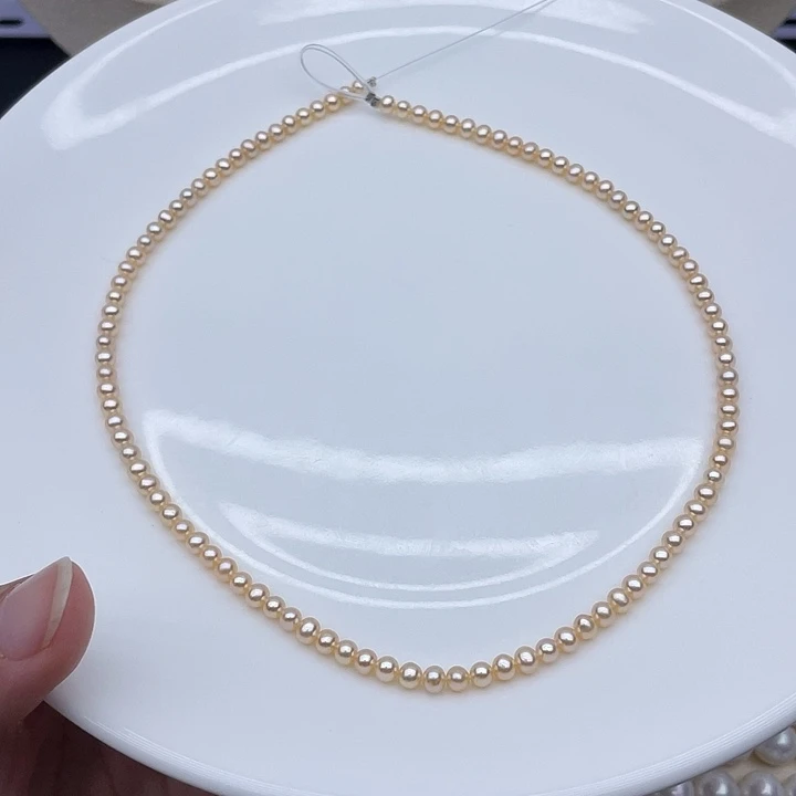 银S925镶嵌淡水珍珠颈饰