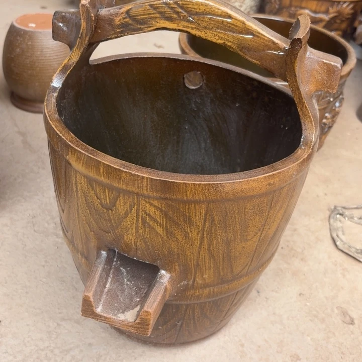 紫砂花盆口径25/35进水口2厘米