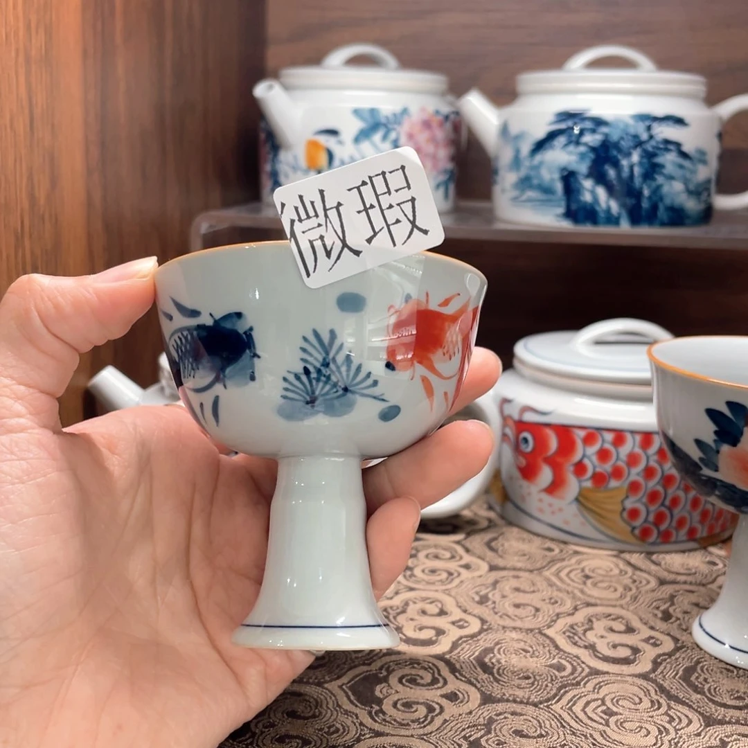 微瑕釉下彩纯手绘