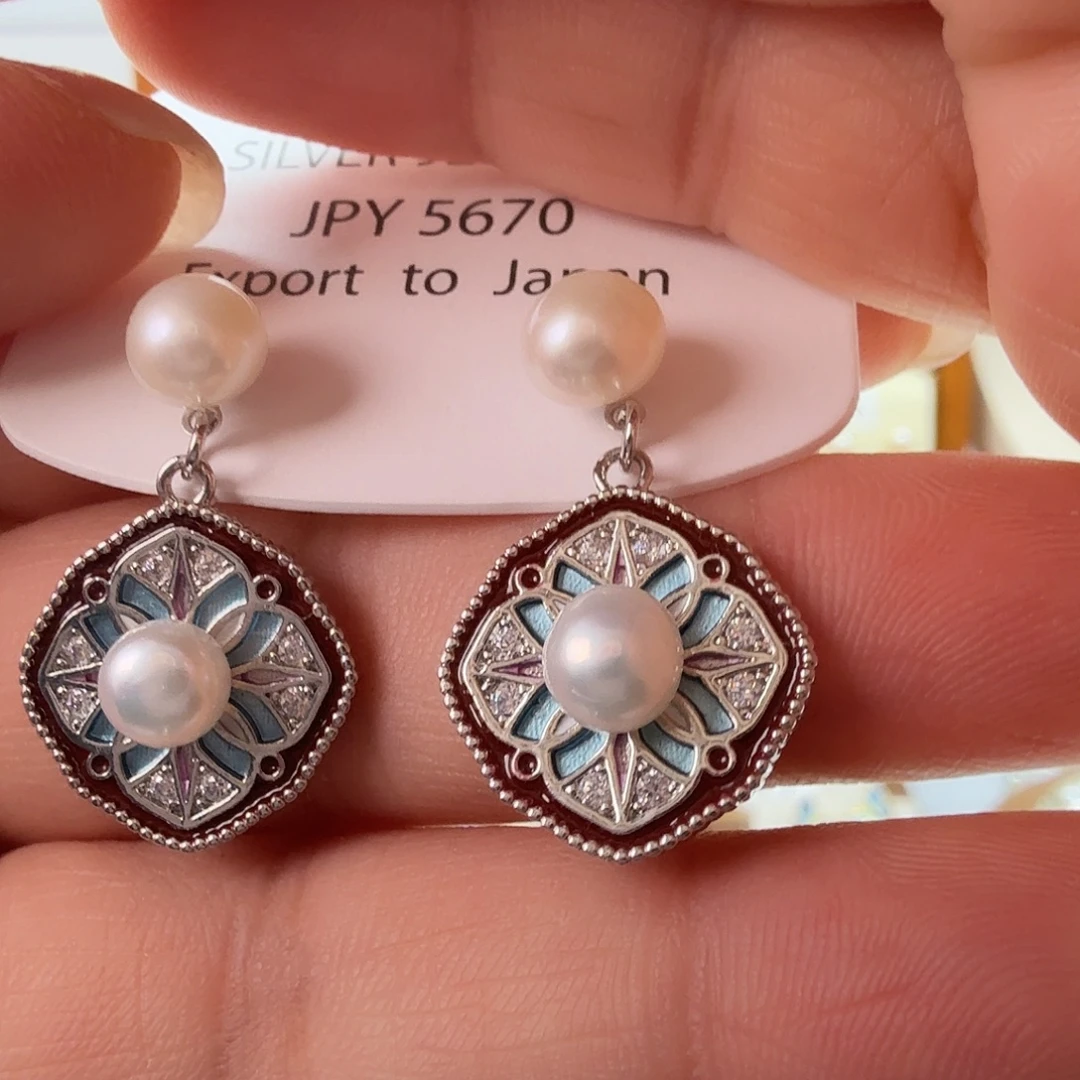 淡水珍珠耳饰未镶嵌