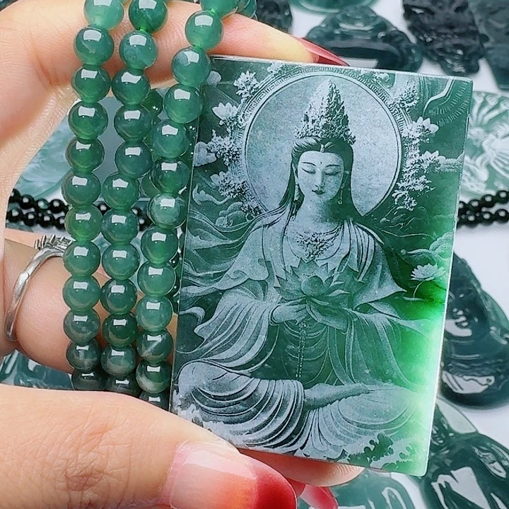 颈饰未镶嵌翡翠多样性发其一