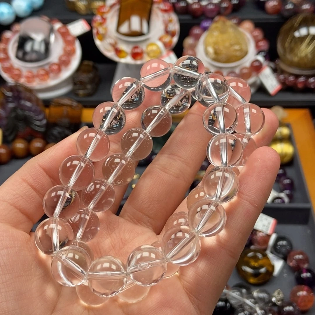 水晶白水晶手串未镶嵌木*12.5mm