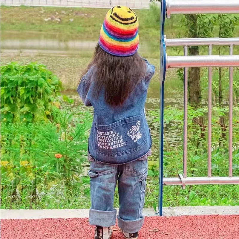 1053【奶嘴尾兜】春秋时尚儿童牛仔衣