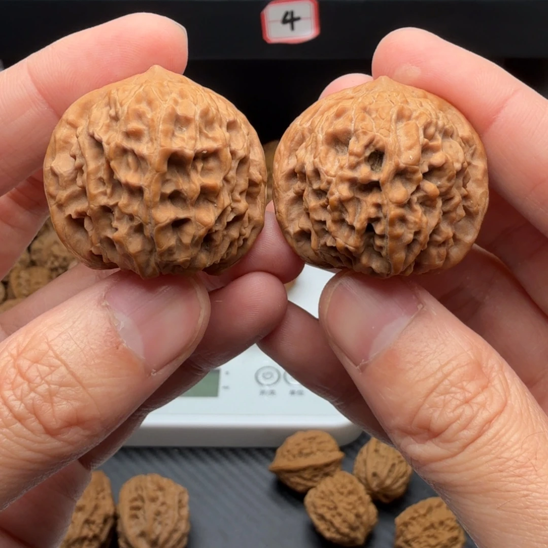 吊坠文玩核桃金锭元宝36边