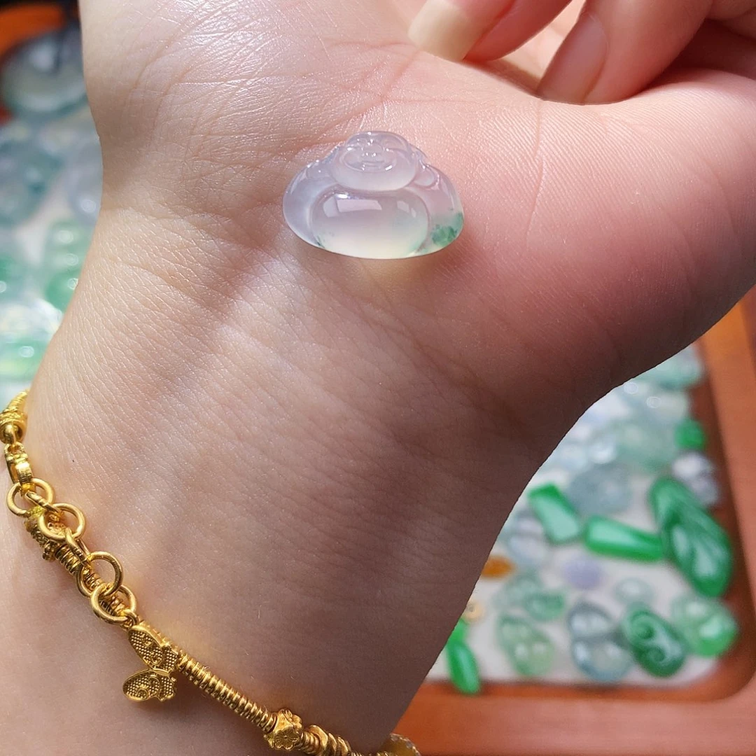 翡翠未镶嵌吊坠(不含链)佛公