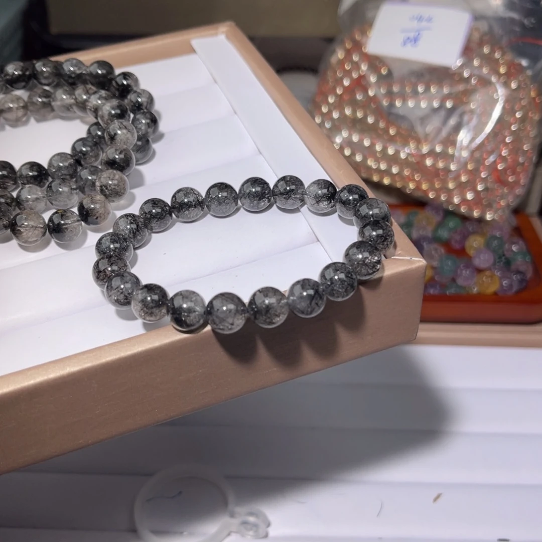 水晶手链未镶嵌黑发043