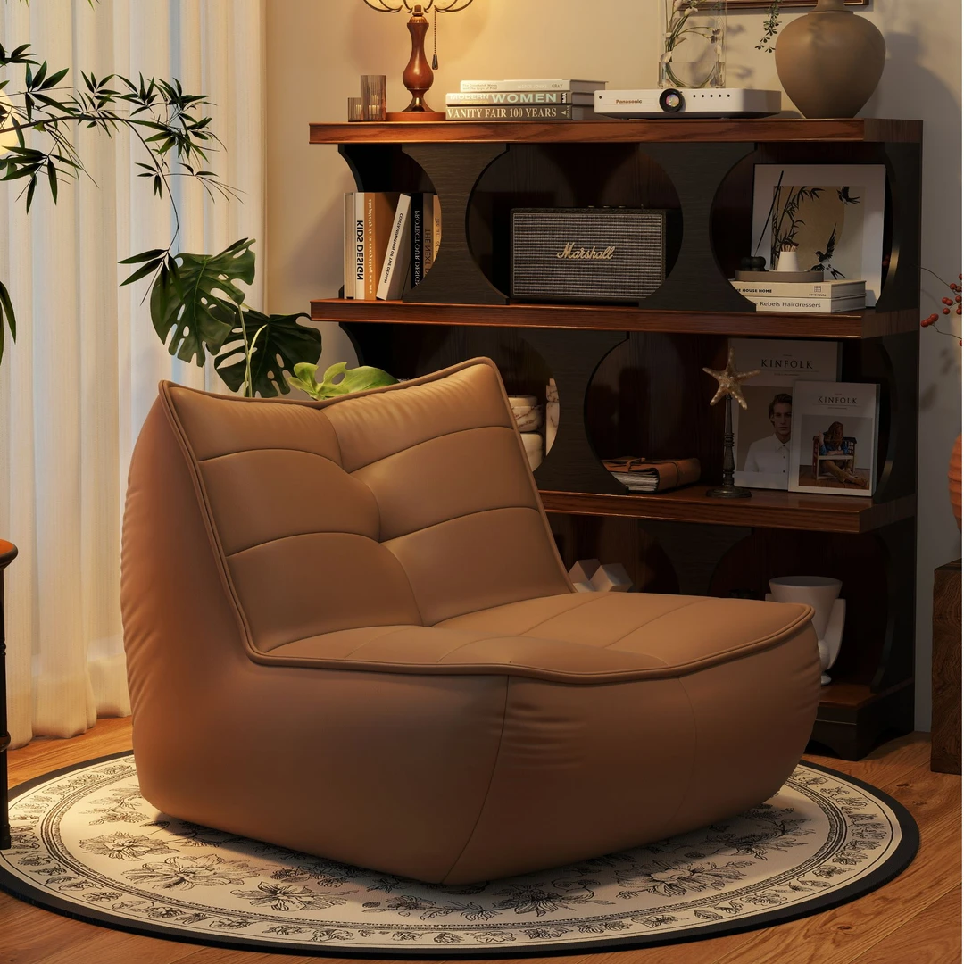 懒人沙发单人榻榻米卧室阳台小沙发可躺可睡网红意式简约休闲沙发