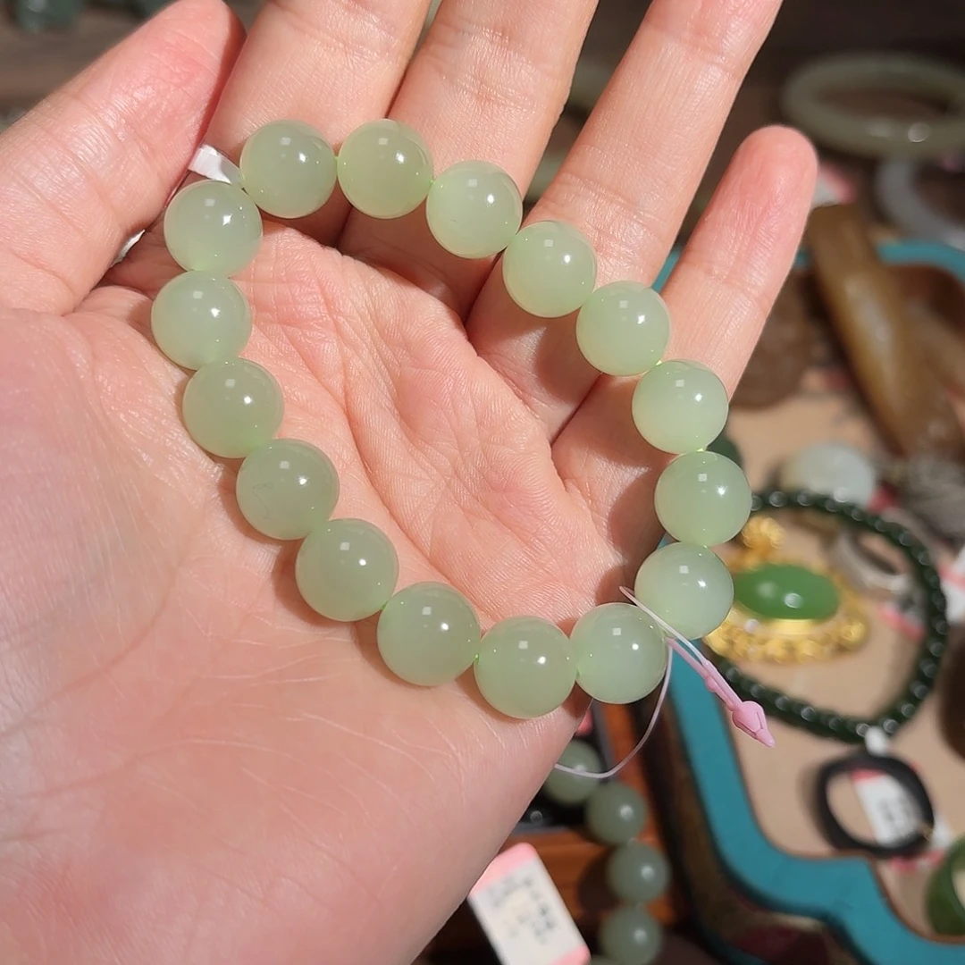 和田玉手串未镶嵌C*生