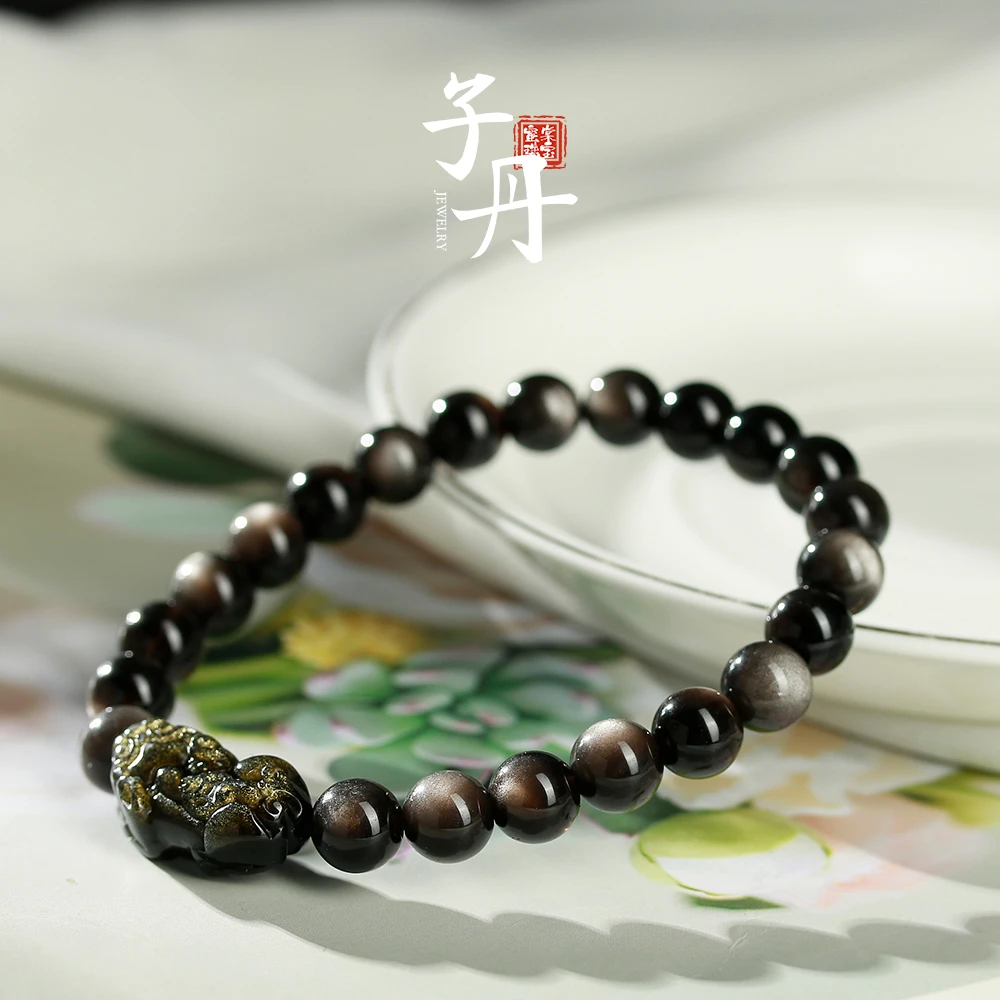 【子丹晶缘】 黑曜石DIY手串（貔貅）（多样性发）C5-029