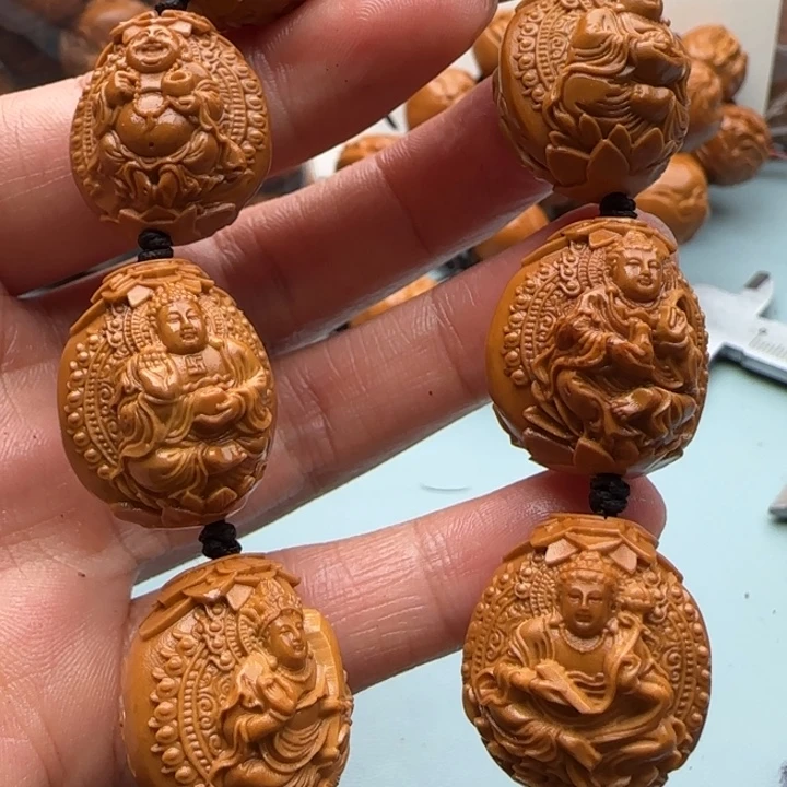 橄榄核手串雕刻工艺