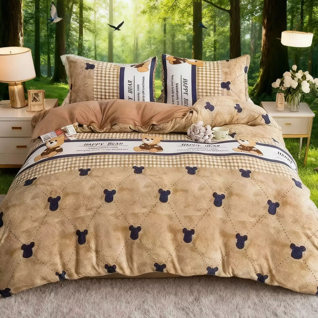 【微瑕疵】2025新款牛奶绒被轻奢舒适春秋被 饼干格纹