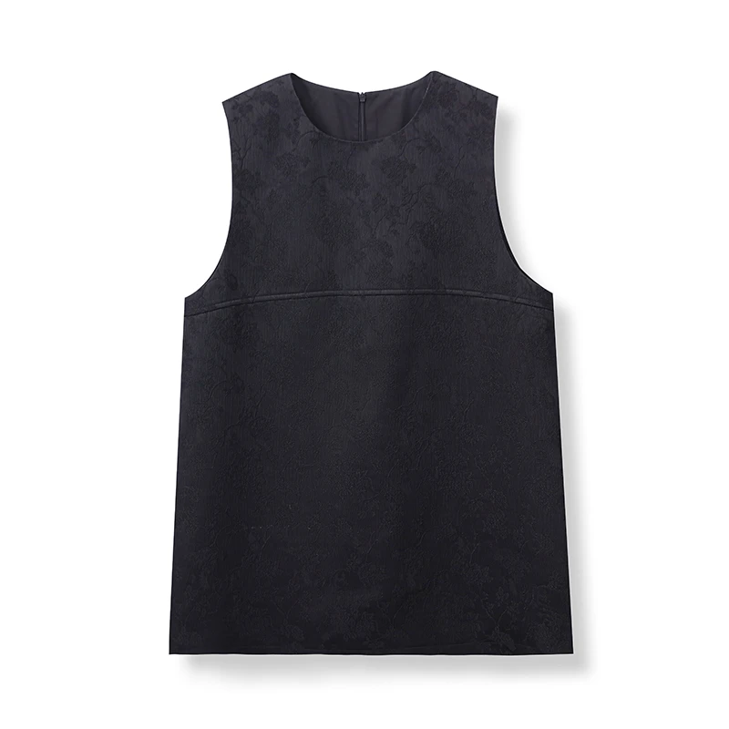 【远哥专属】  F2678 春季通勤风新中式气质无袖提花马甲背心