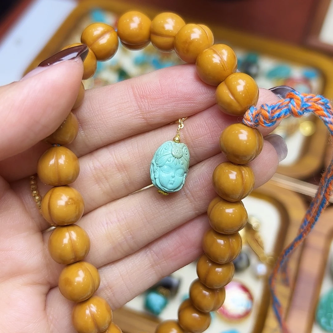 平***淡猴头核桃吊坠猴头核桃