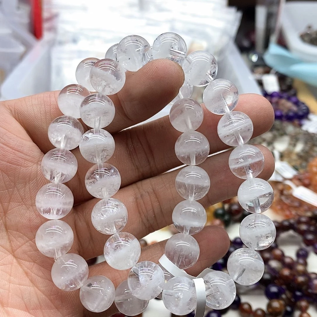 水晶手链未镶嵌多样性发货发一条