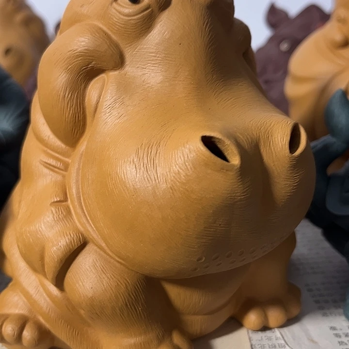 善***缘紫砂茶宠紫砂河马