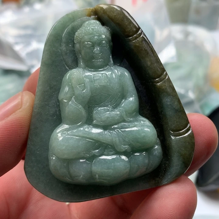 翡翠未镶嵌颈饰保真天然a货翡翠
