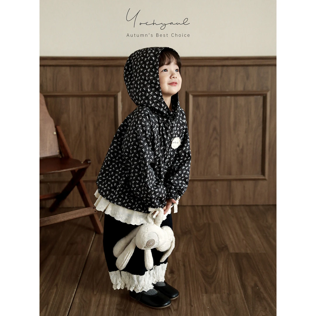 YOEHYAUL/幼悠幼悠【黑夜雪花】秋叁波洋气时尚休闲满印外套潮Q4651