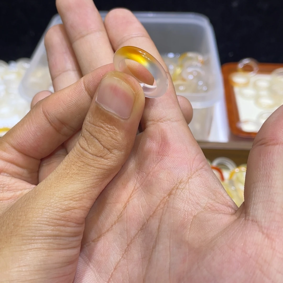 玛瑙/玉髓未镶嵌戒指230号港10