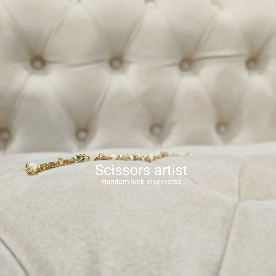 非金属仿珍珠项链 【Scissors artist】高端设计师走秀项链3331
