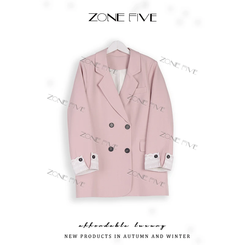 【zonefive】韩系时尚温柔风2025春季新款小西装外套女显瘦气质上衣