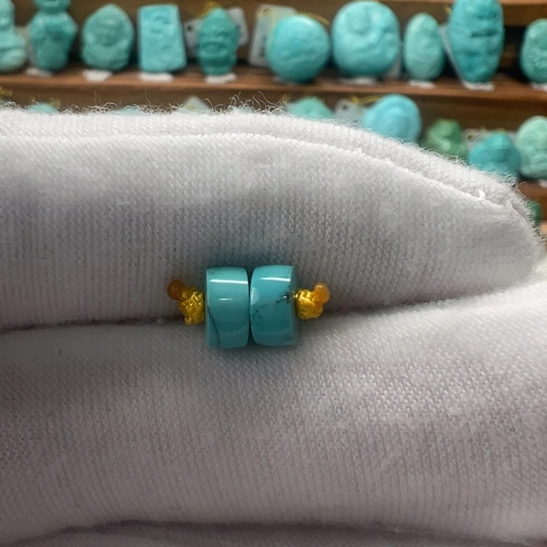 绿松石未镶嵌隔片5.9mm