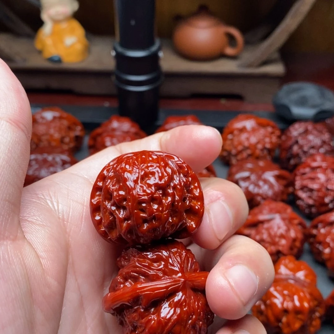 吊坠文玩核桃?****?33白狮子