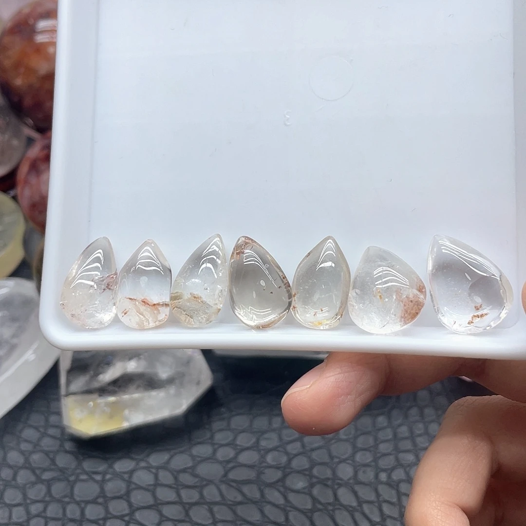 未镶嵌发晶珠宝半成品88幽灵水滴放漏