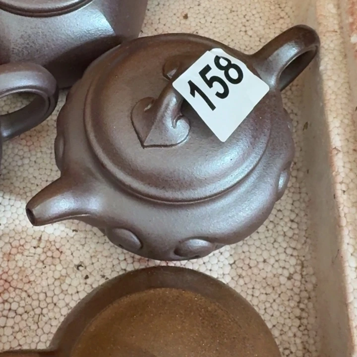 紫砂茶壶柴烧大彬如意300cc