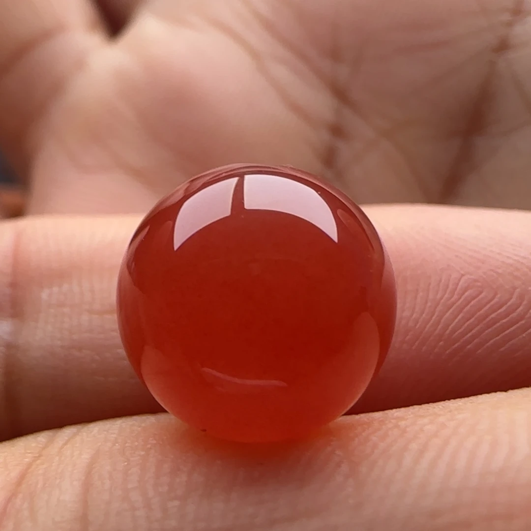 南红玛瑙未镶嵌圆珠11.9