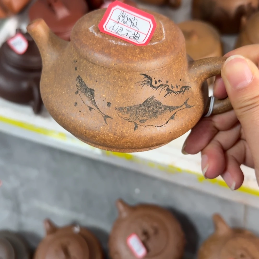 紫砂茶壶黄龙山原矿紫砂